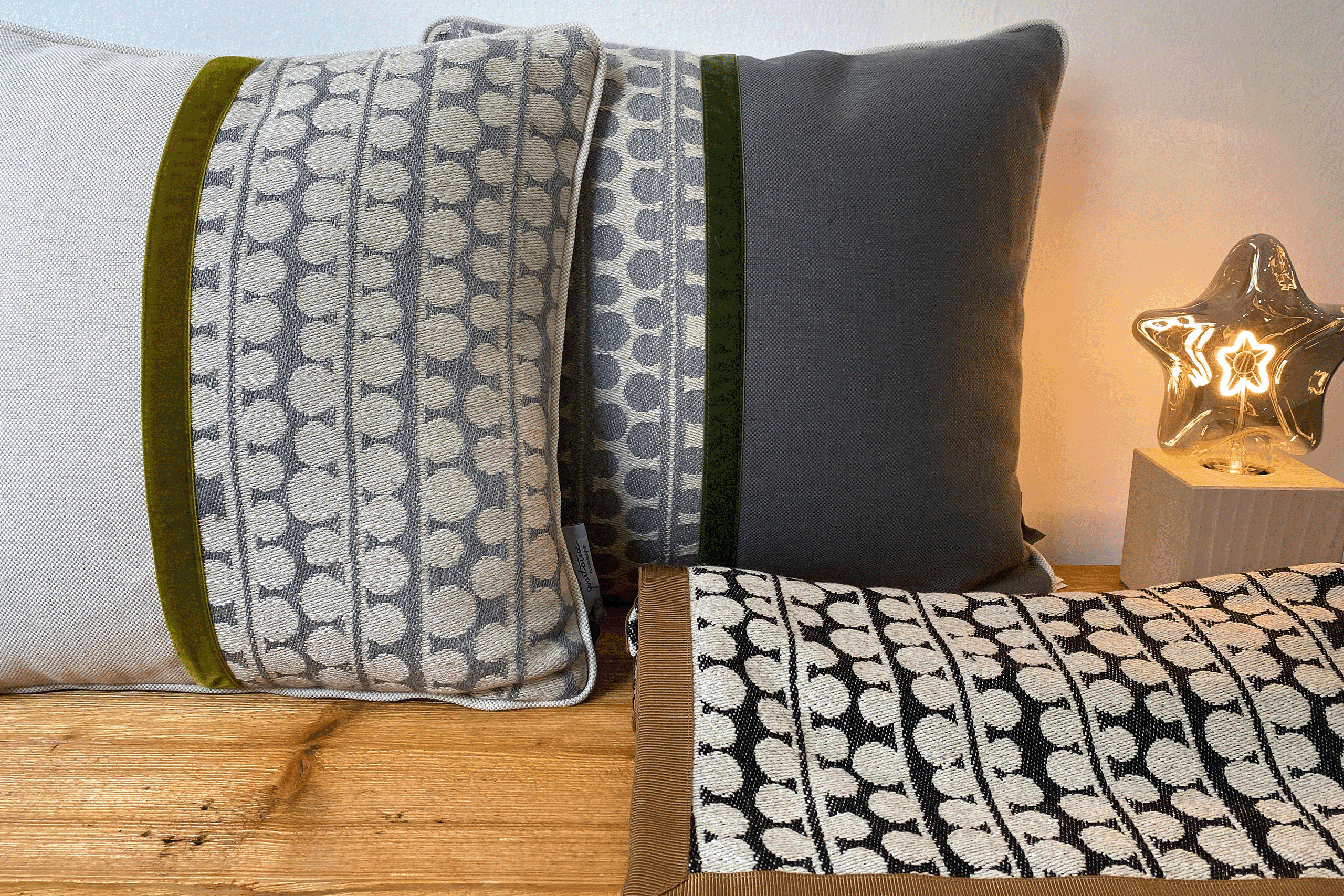Creazioni della textile designer Caterina Quartana.